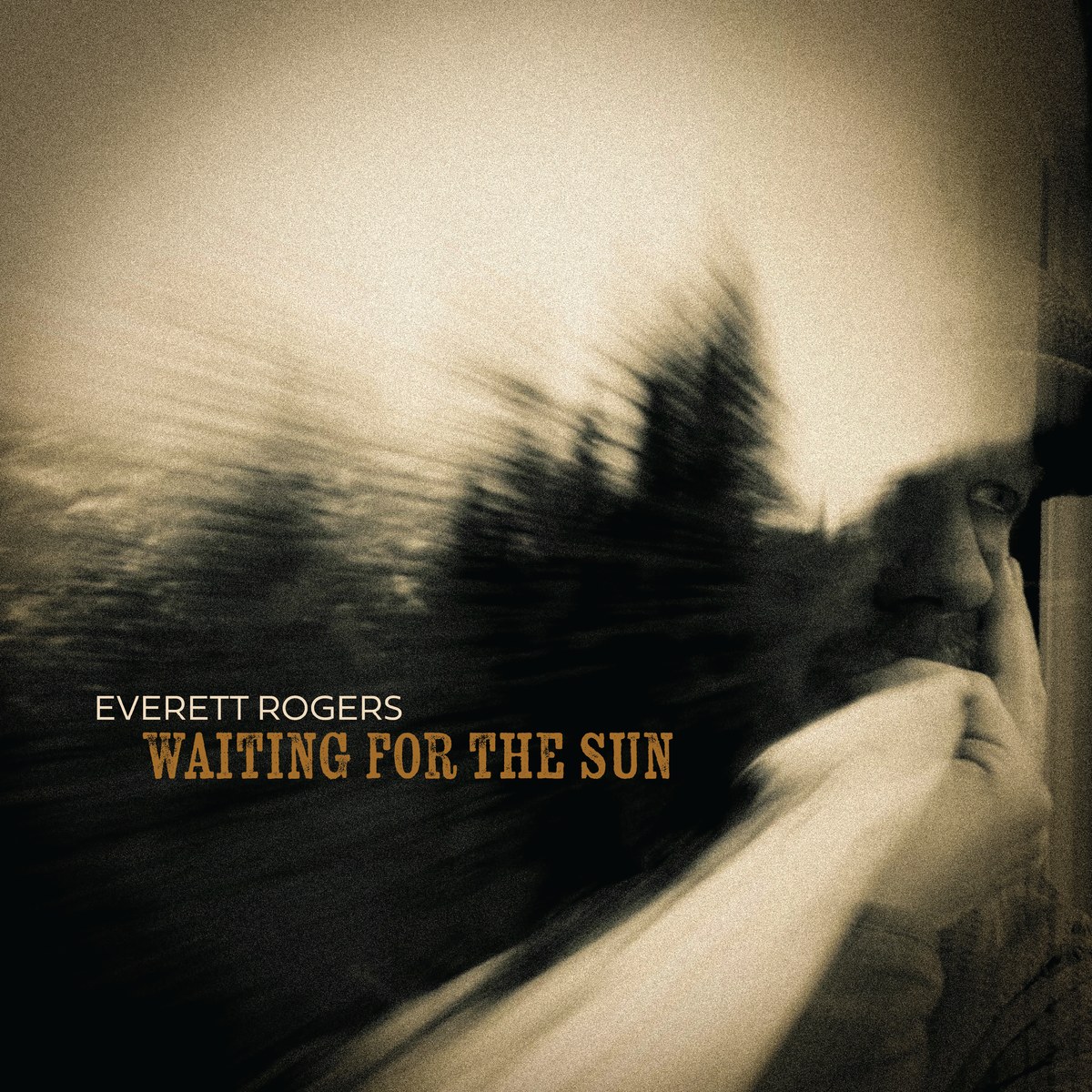 Waiting for the Sun album cover — a blurred view through a moving window at dusk